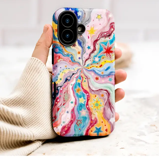 Xiaomi Redmi Note 14 Pro Psychedelic Starry Swirl Abstract Celestial Design S S Phone Case