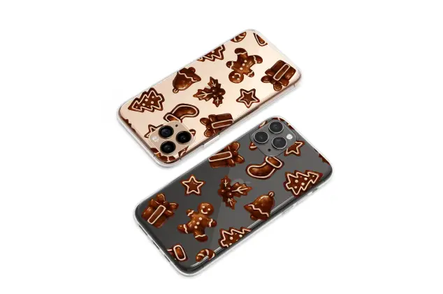 Xiaomi Redmi Note 9 Pro Clear Clear Gingerbread Cookie Christmas Holiday Pattern S S Phone Case