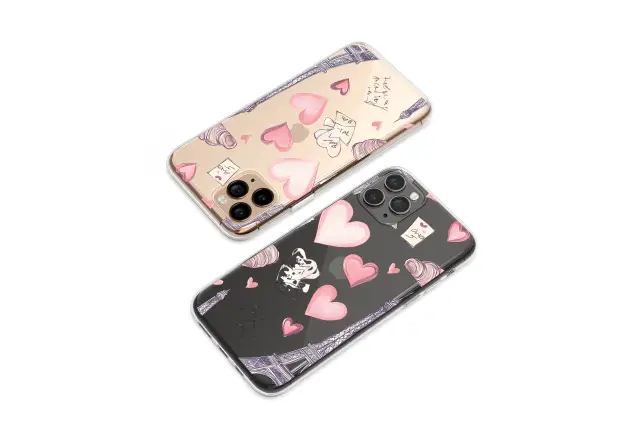 Xiaomi Redmi Note 9 Pro Clear Sketches of a Parisian Romance Phone Case