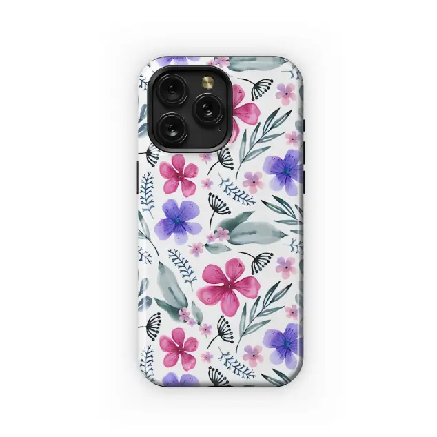 Xiaomi Redmi Note 9 Watercolor Floral Garden Design Phone Case