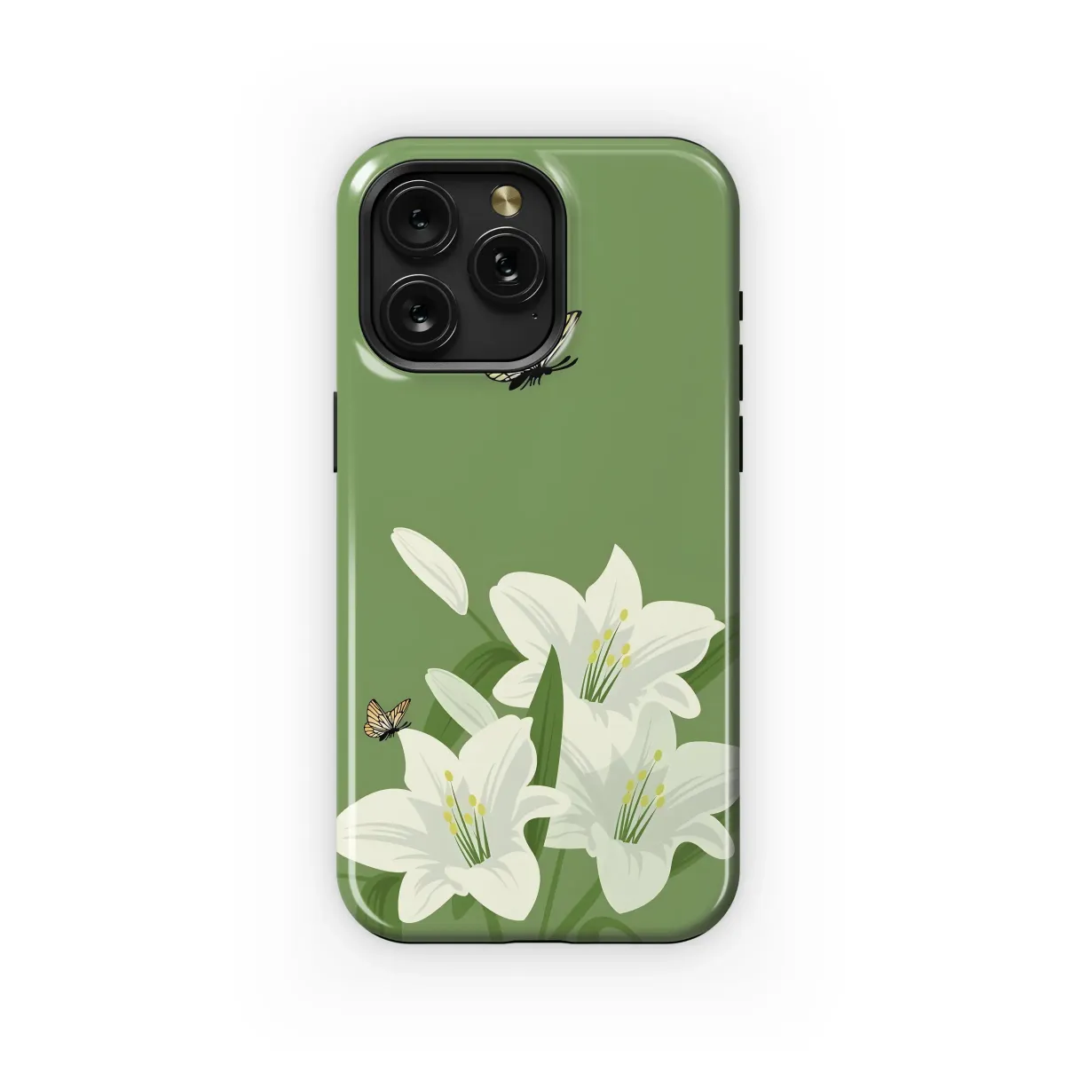 A Gentle Flutter Among Lilies Phone Case iPhone Samsung Cover Pixel 6267 - Image 1