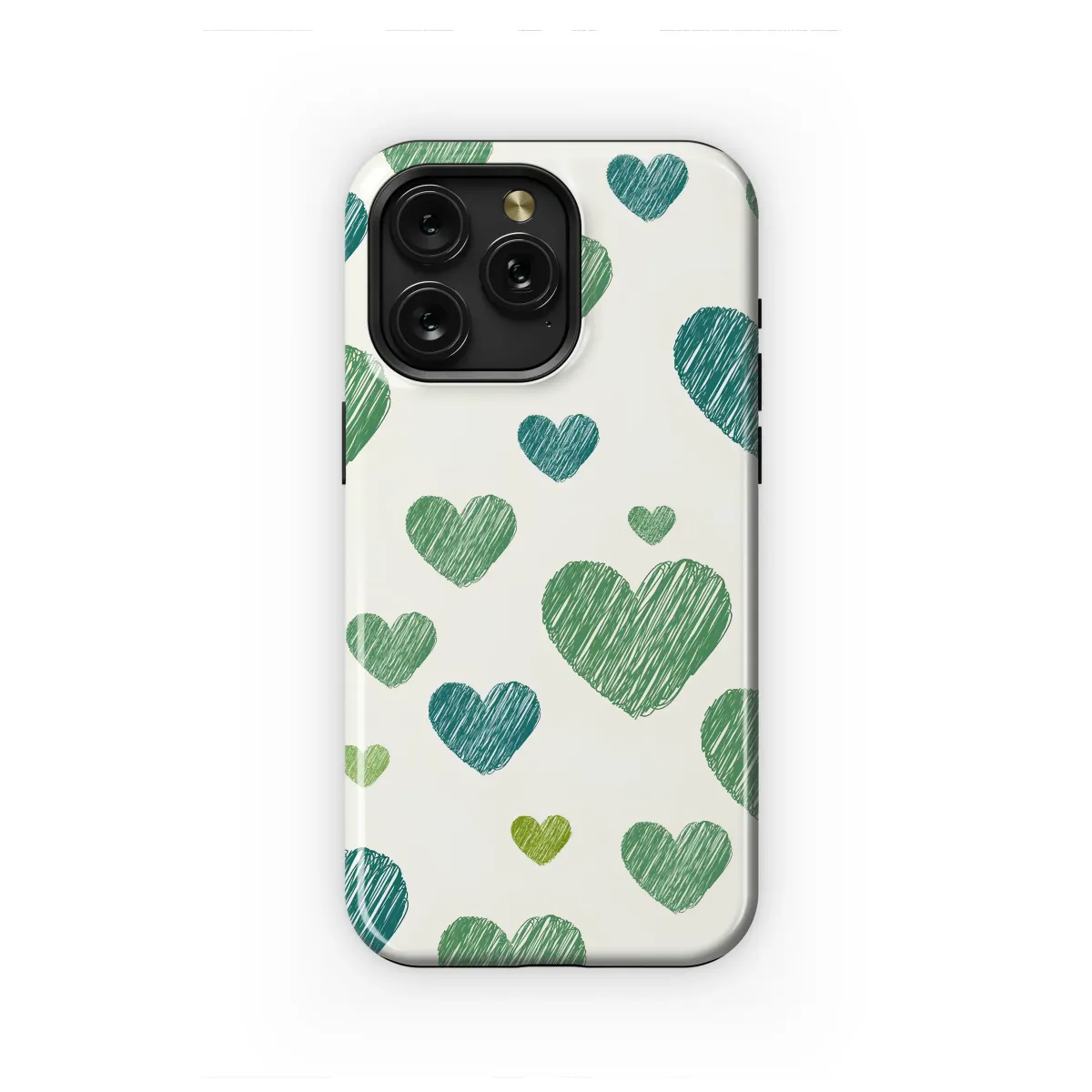 A Gentle Rain of Scribbled Hearts Phone Case iPhone Samsung Cover Pixel 6542 - Image 1