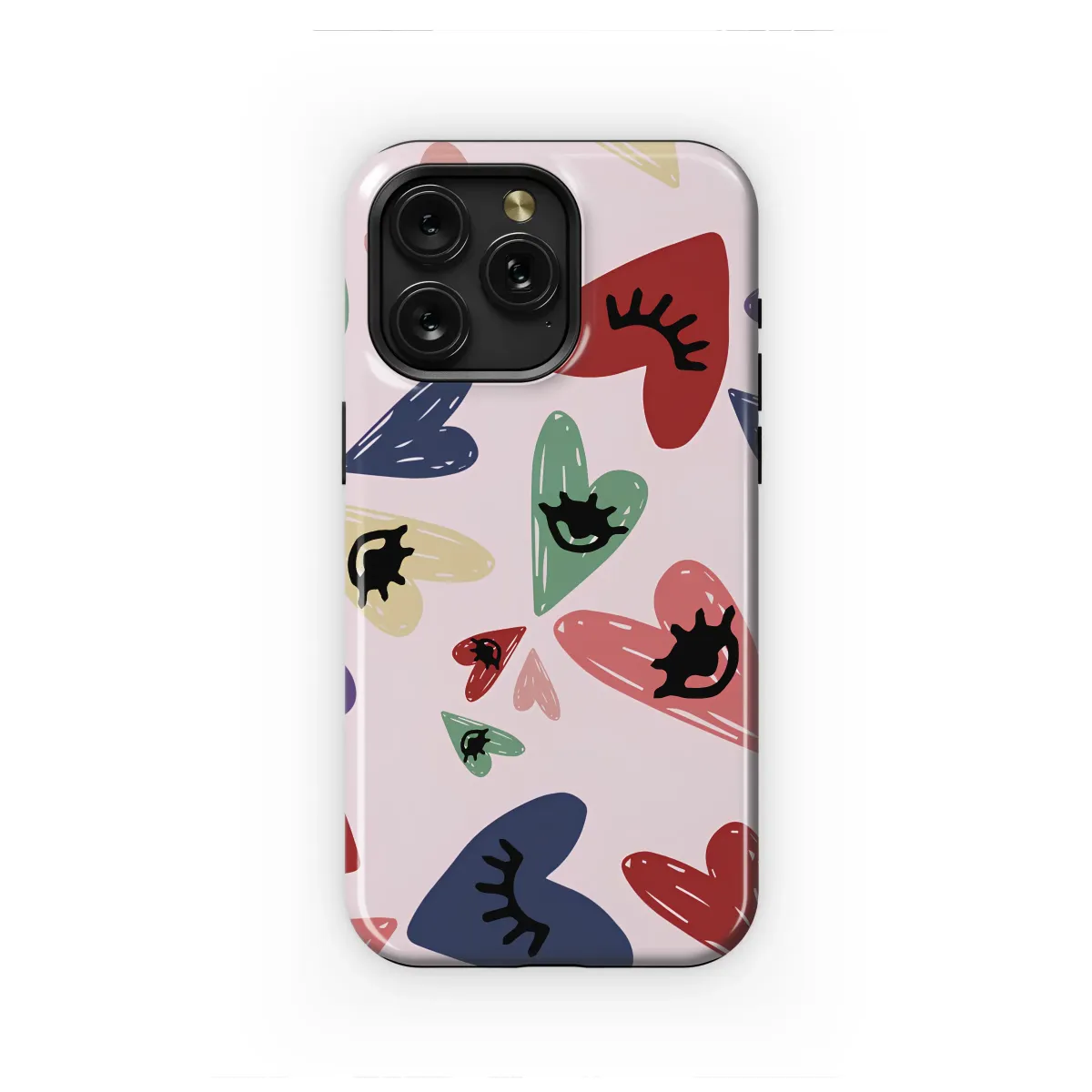 A Hearts Colorful Field of Vision Phone Case iPhone Samsung Cover Pixel 6473 - Image 1