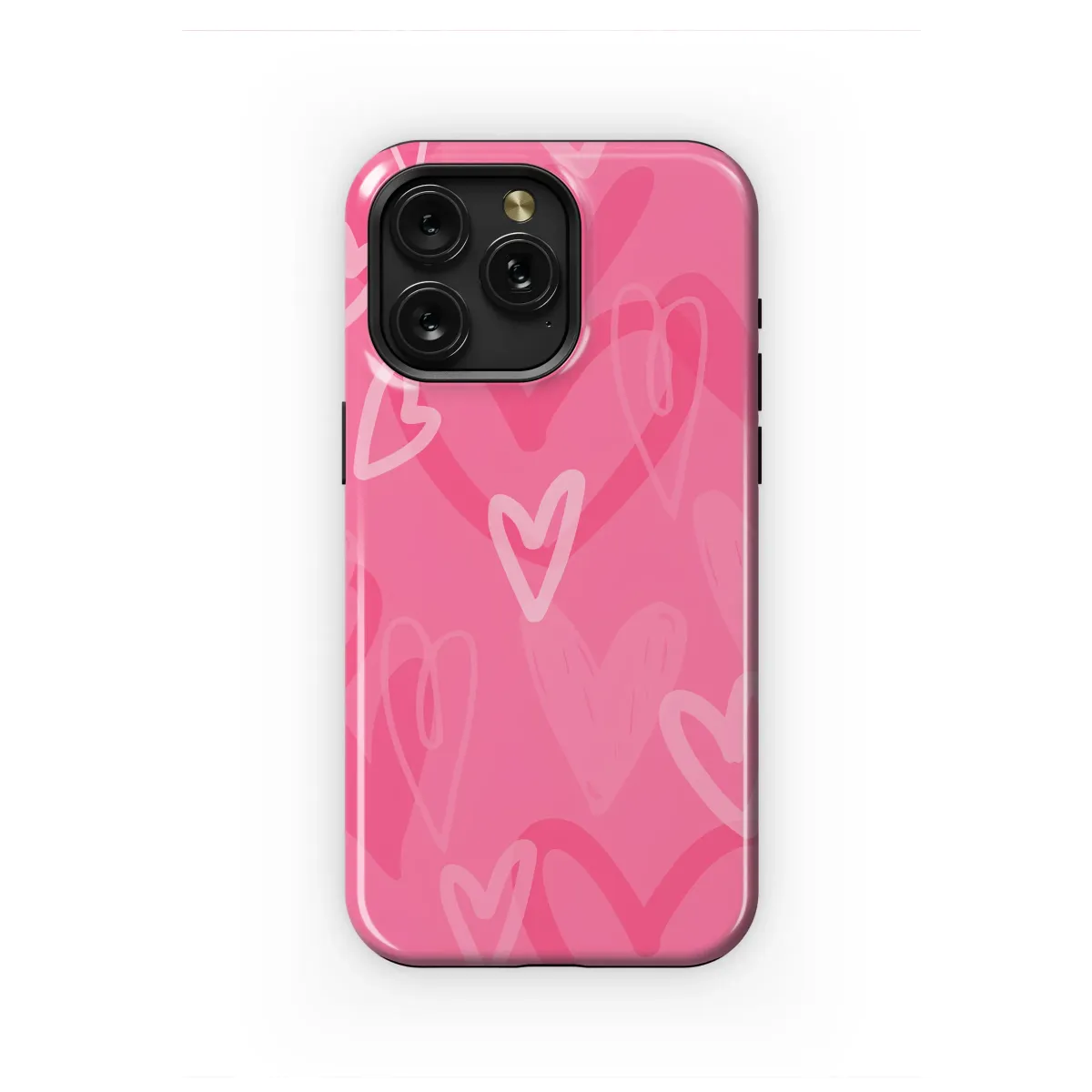 A Rush of Pink Hearts Phone Case iPhone Samsung Cover Pixel 6717 - Image 1