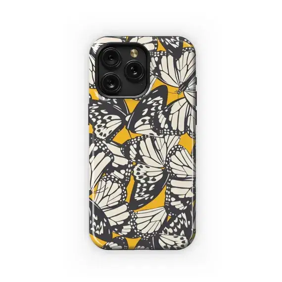 Abstract Butterfly Print Phone Case iPhone Samsung Cover Pixel 2378 - Image 1