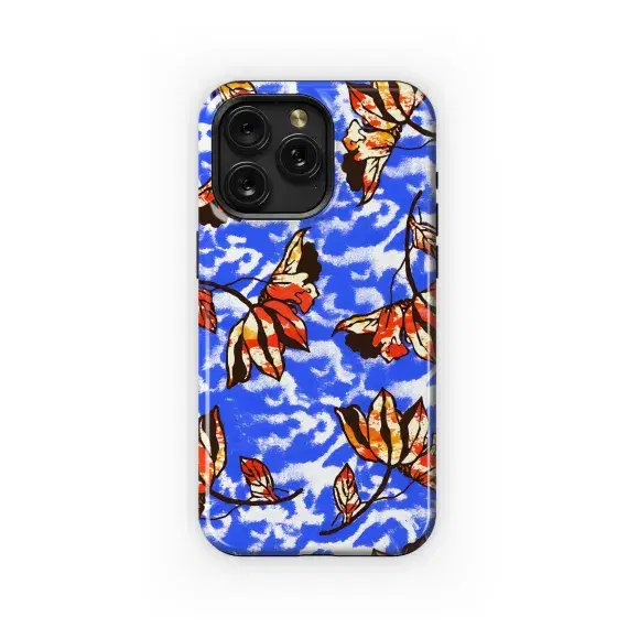 Abstract Flowers Ink Leopard Phone Case iPhone Samsung Cover Pixel 3254 - Image 1