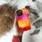 Abstract Fluid Art Orange Red Purple Phone Case iPhone Samsung Cover Pixel 2395 - Image 4