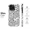 Abstract Fluid Monochrome Pattern Phone Case iPhone Samsung Cover Pixel 5352 - Image 7