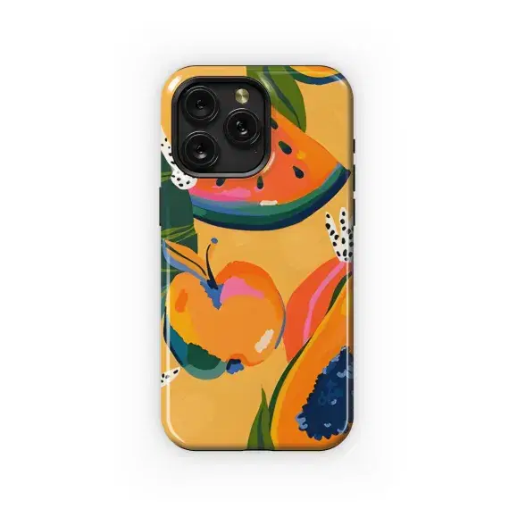 Abstract Fruit Flower Pattern Design Phone Case iPhone Samsung Cover Pixel 2430 - Image 1