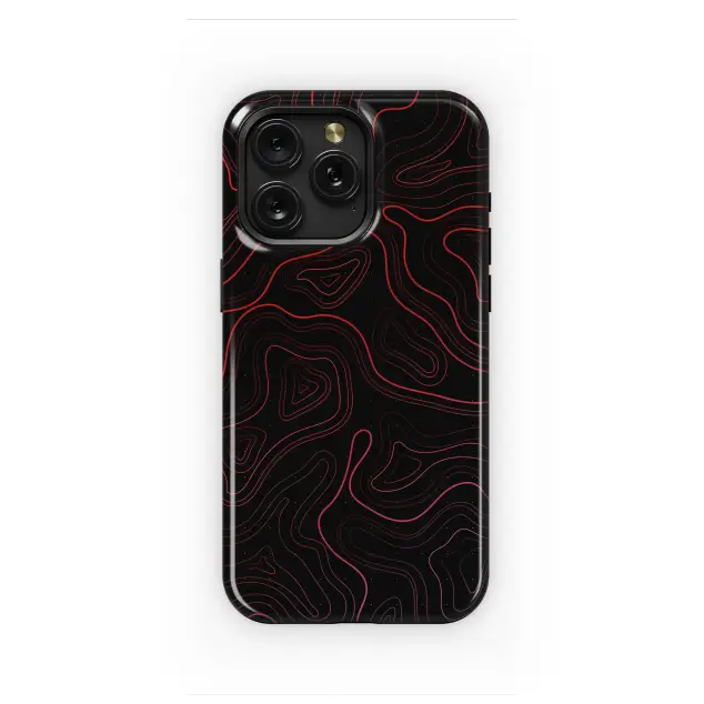 Abstract Red Topography
 Phone Case iPhone Samsung Cover Pixel 5670