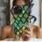 Abstract Snake Skin Neon Phone Case iPhone Samsung Cover Pixel 3352 - Image 2
