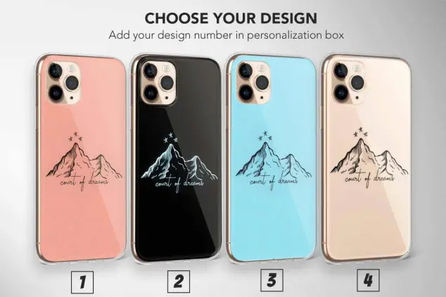 Acotar Phone Case, Night Court Symbol Acomaf Cover