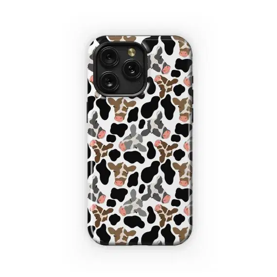Adorable Cow Spot Pattern Design Phone Case iPhone Samsung Cover Pixel 5368 - Image 1