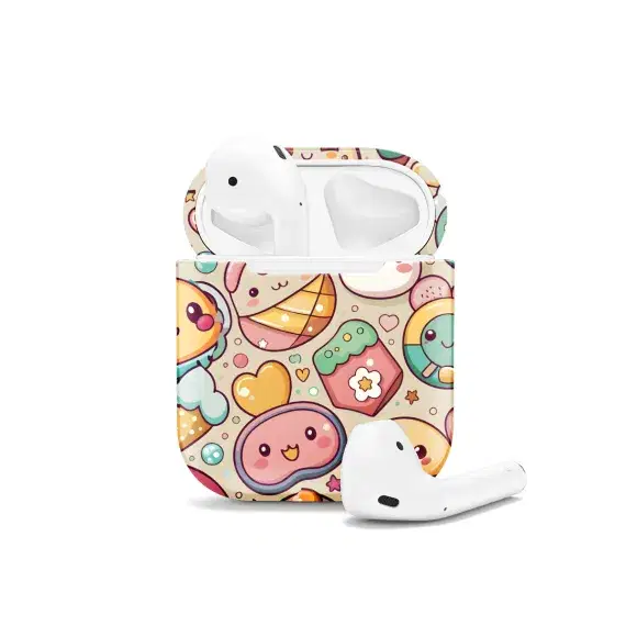 Adorable Seamless Kawaii AirPods Case AirPods Pro AirPods Pro 2 AirPods 3 AirPods 2 Glossy 1100 - Image 1