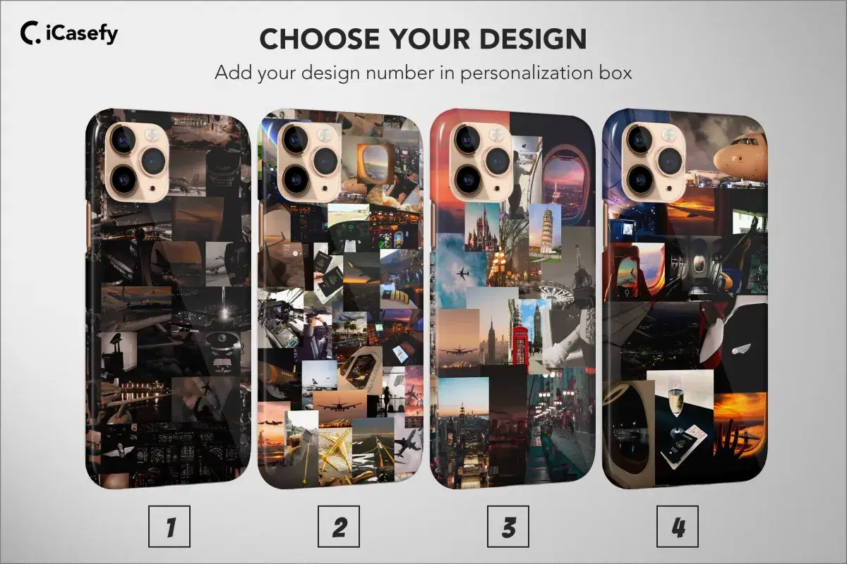 Adventure Travel Phone Case Travelling Collage Cover - Image 1