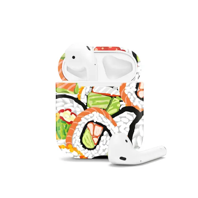 Aesthetic Seamless Sushi AirPods Case AirPods Pro AirPods Pro 2 AirPods 3 AirPods 2 Glossy 1003