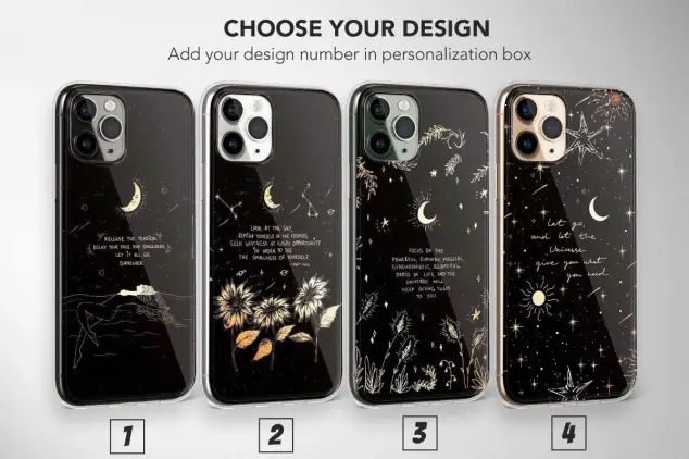 Affirmation Phone Case Celestial Quotes Minimalist Cover