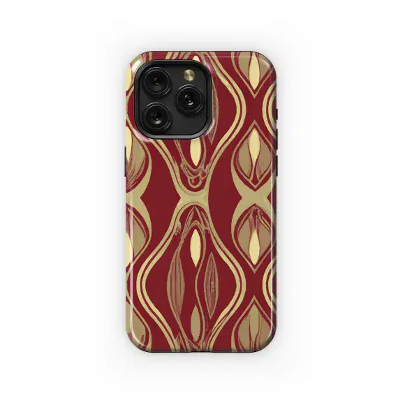 African Deco Gold Phone Case iPhone Samsung Cover Pixel 3342 - Image 1
