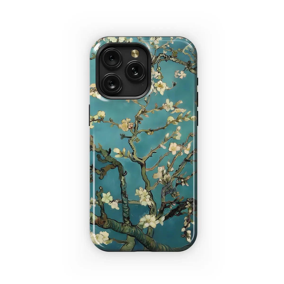 Almond Blossom Teal Art
 Phone Case iPhone Samsung Cover Pixel 6110 - Image 1