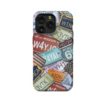 America Car License Plate Phone Case iPhone Samsung Pixel & More 370 - Image 1