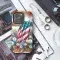 American Flag Memorial Cross Watercolor Phone Case iPhone Samsung Cover Pixel 3106 - Image 3