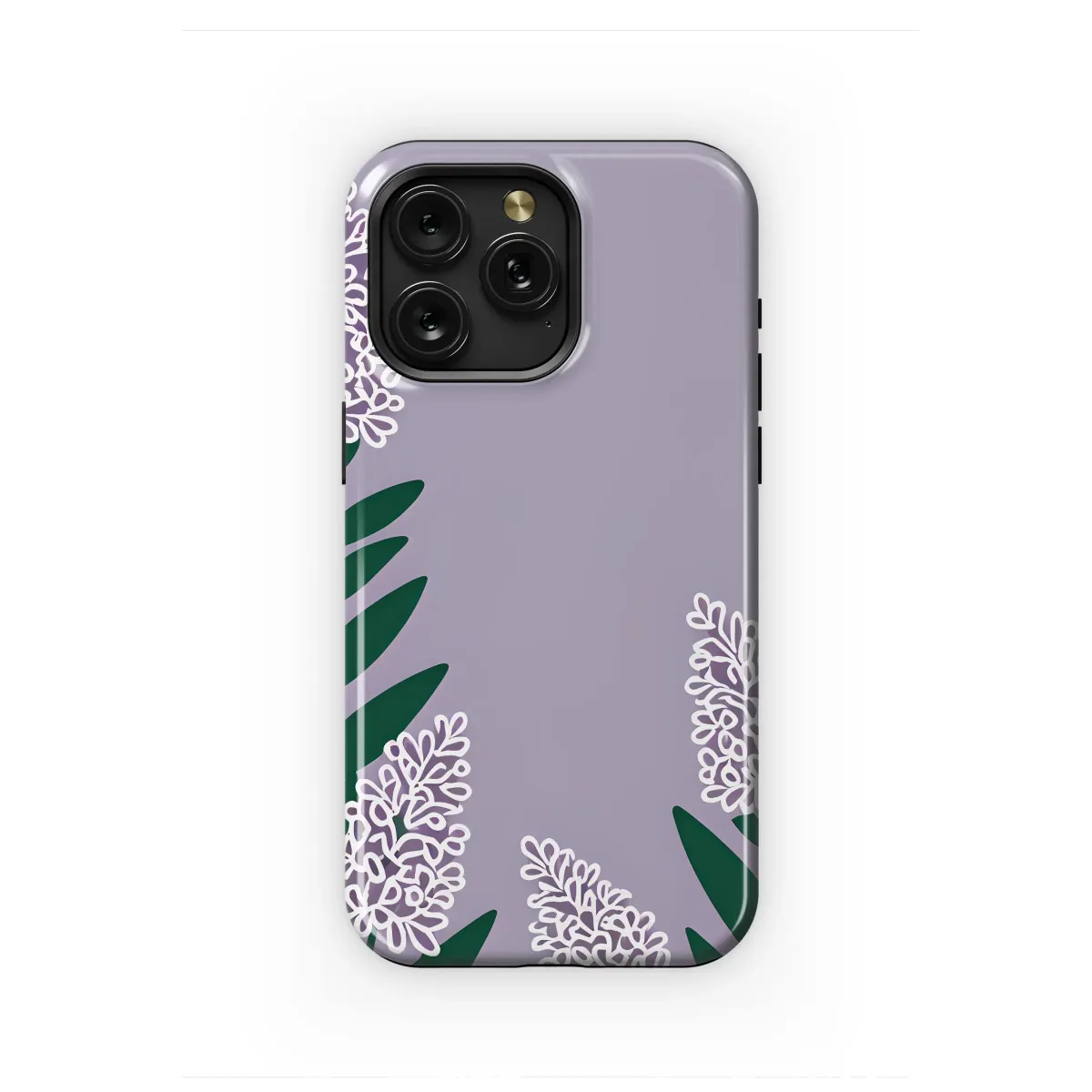 Amethyst Meadow Floral Line Art Phone Case iPhone Samsung Cover Pixel 7048 - Image 1