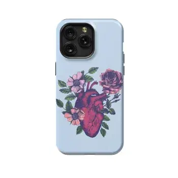 Anatomy Lovely Heart Flower Phone Case iPhone Samsung Pixel & More 242 - Image 1