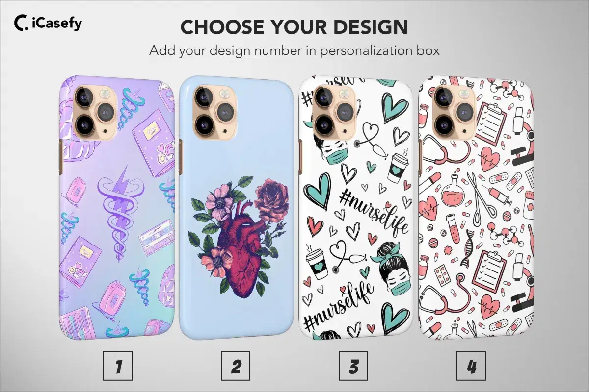 Anatomy Nurse Phone Case Aesthetic Hospital Doctor Heart Cover - Image 1