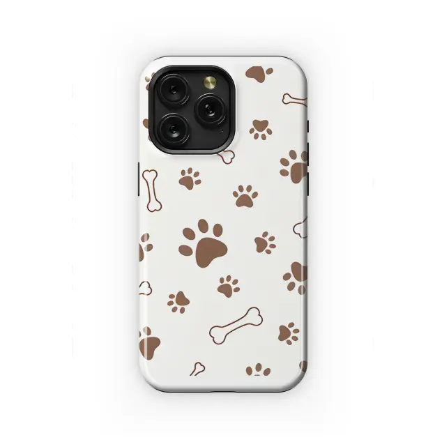 Animal Paw and Bone Pattern Phone Case iPhone Samsung Cover Pixel 2179