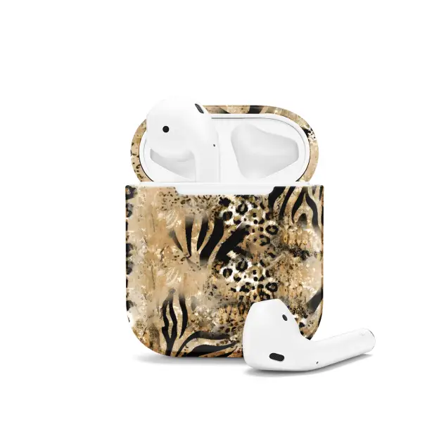 Animal Print Abstract Zebra Wild Tiger Leopard Skin AirPods Case AirPods Pro AirPods Pro 2 AirPods 3 AirPods 2 Glossy 1300