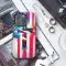 Anime Cross American Flag Bleeding Colors Phone Case iPhone Samsung Cover Pixel 3469 - Image 3