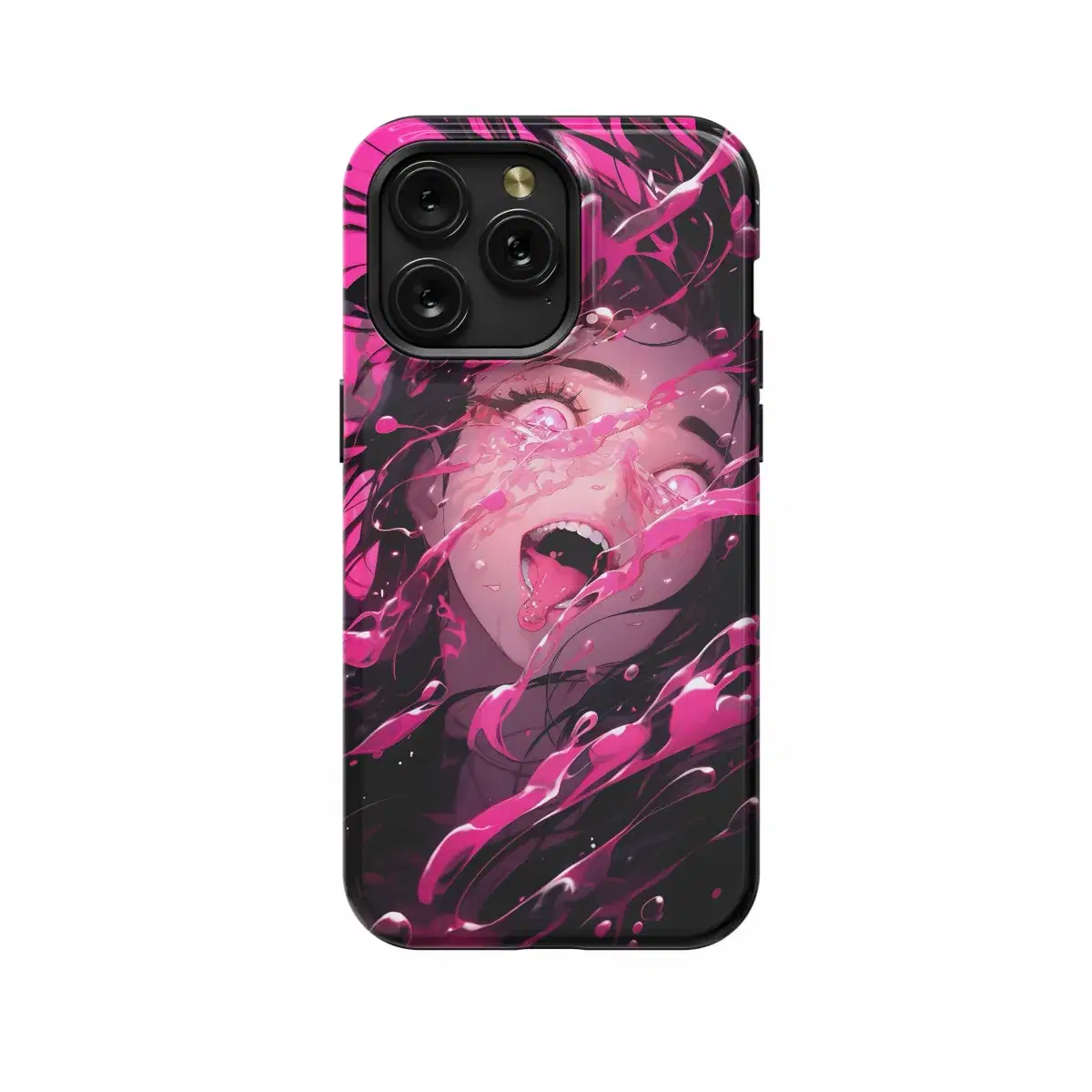 Anime Pink Girl Phone Case iPhone Samsung Cover Pixel 631 - Image 1