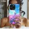 Anime White Cat Floral Pink Meadow Phone Case iPhone Samsung Cover Pixel 1810 - Image 2