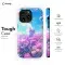 Anime White Cat Floral Pink Meadow Phone Case iPhone Samsung Cover Pixel 1810 - Image 6