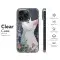 Anime White Cat in Flowers Phone Case iPhone Samsung Cover Pixel 3624 - Image 8