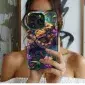 Aqua Blooms and Greenery Phone Case iPhone Samsung Cover Pixel 5214 - Image 1