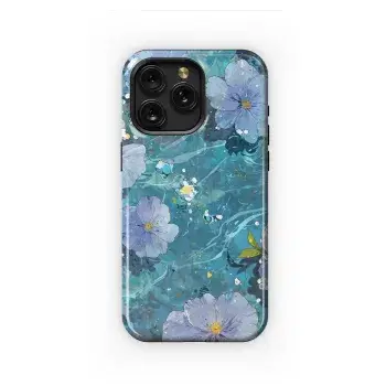 Aqua Floral Dreams
 Phone Case iPhone Samsung Cover Pixel 3998 - Image 1