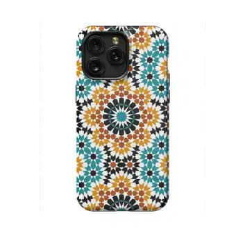 Arabic Geometric Ornament Phone Case iPhone Samsung Cover Pixel 1395 - Image 1