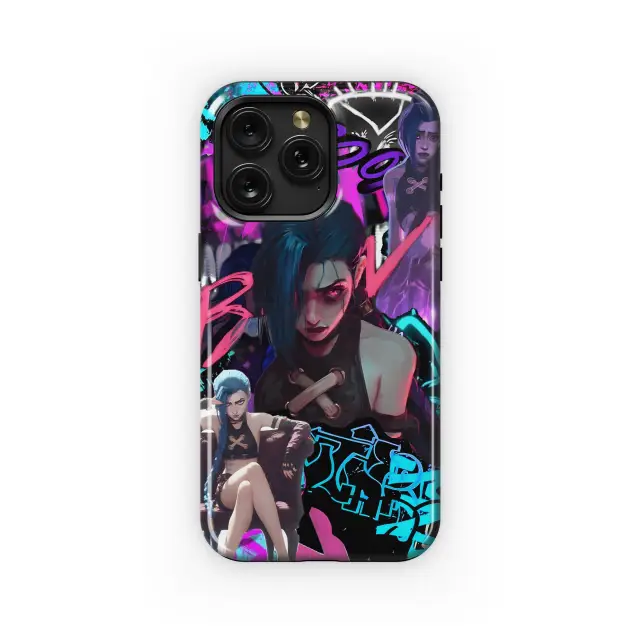 Arcane Cyberpunk Style Phone Case iPhone Samsung Cover Pixel 4053