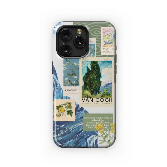 Artful Collage Design Phone Case iPhone Samsung Cover Pixel 4987