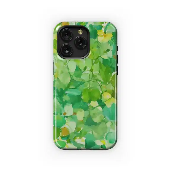 Artistic Green Abstract Klimt Phone Case iPhone Samsung Cover Pixel 3363 - Image 1