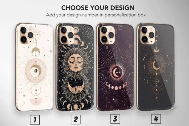 Astrology Phone Case Sky Moon Celestial Stars Cover