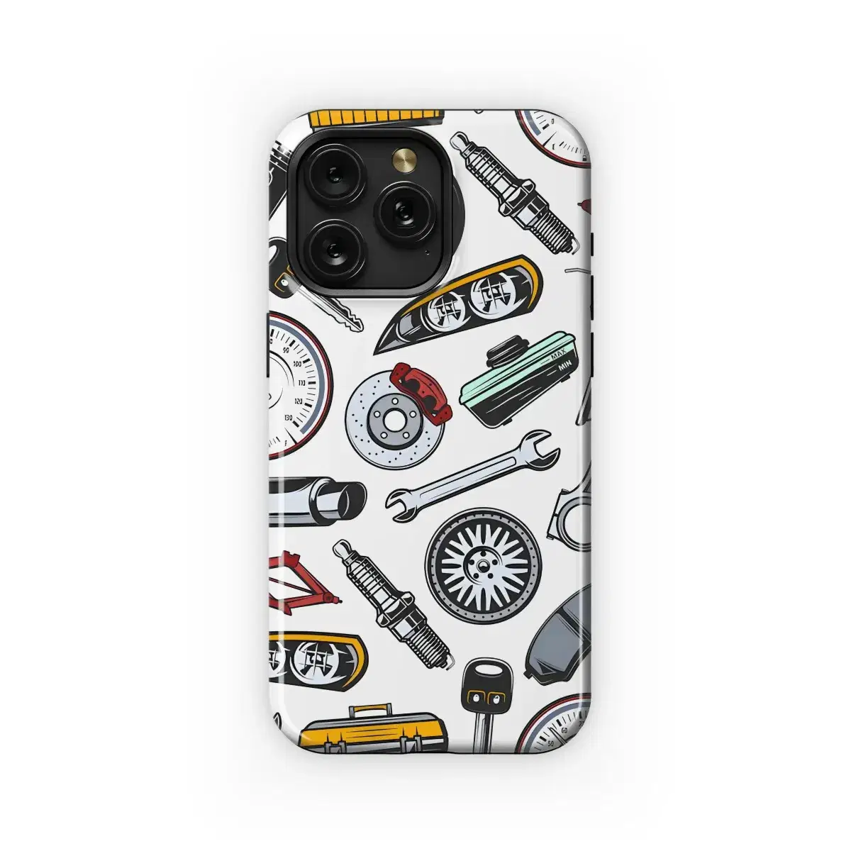 Auto Parts Pattern Phone Case iPhone Samsung Cover Pixel 5138 - Image 1