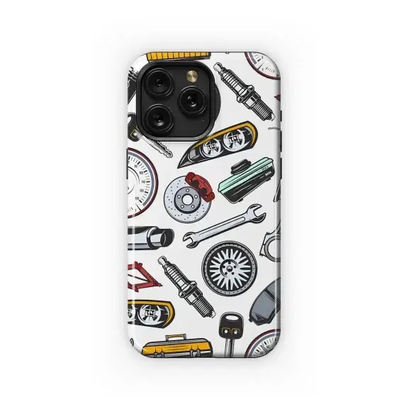 Auto Parts Pattern Phone Case iPhone Samsung Cover Pixel 5138 - Image 1