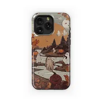 Autumn Fall Landscape River Ghosts Phone Case iPhone Samsung Cover Pixel 1913 - Image 1