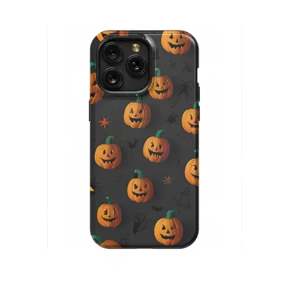Autumn Halloween Spooky Engraved Head Pumpkin Phone Case iPhone Samsung Cover Pixel 1080 - Image 1