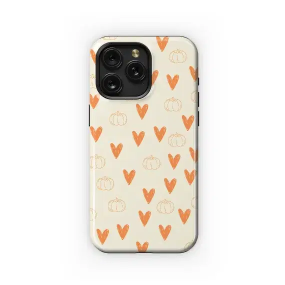Autumn Pumpkin Heart Phone Case iPhone Samsung Cover Pixel 1844 - Image 1