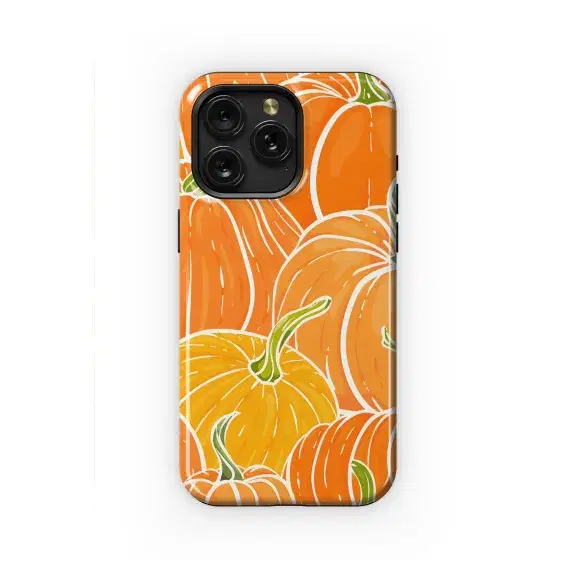 Autumn Pumpkin Seamless Pattern Phone Case iPhone Samsung Cover Pixel 2285 - Image 1