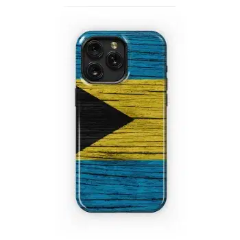 Bahamas Flag Woodgrain Design
 Phone Case iPhone Samsung Cover Pixel 5730 - Image 1