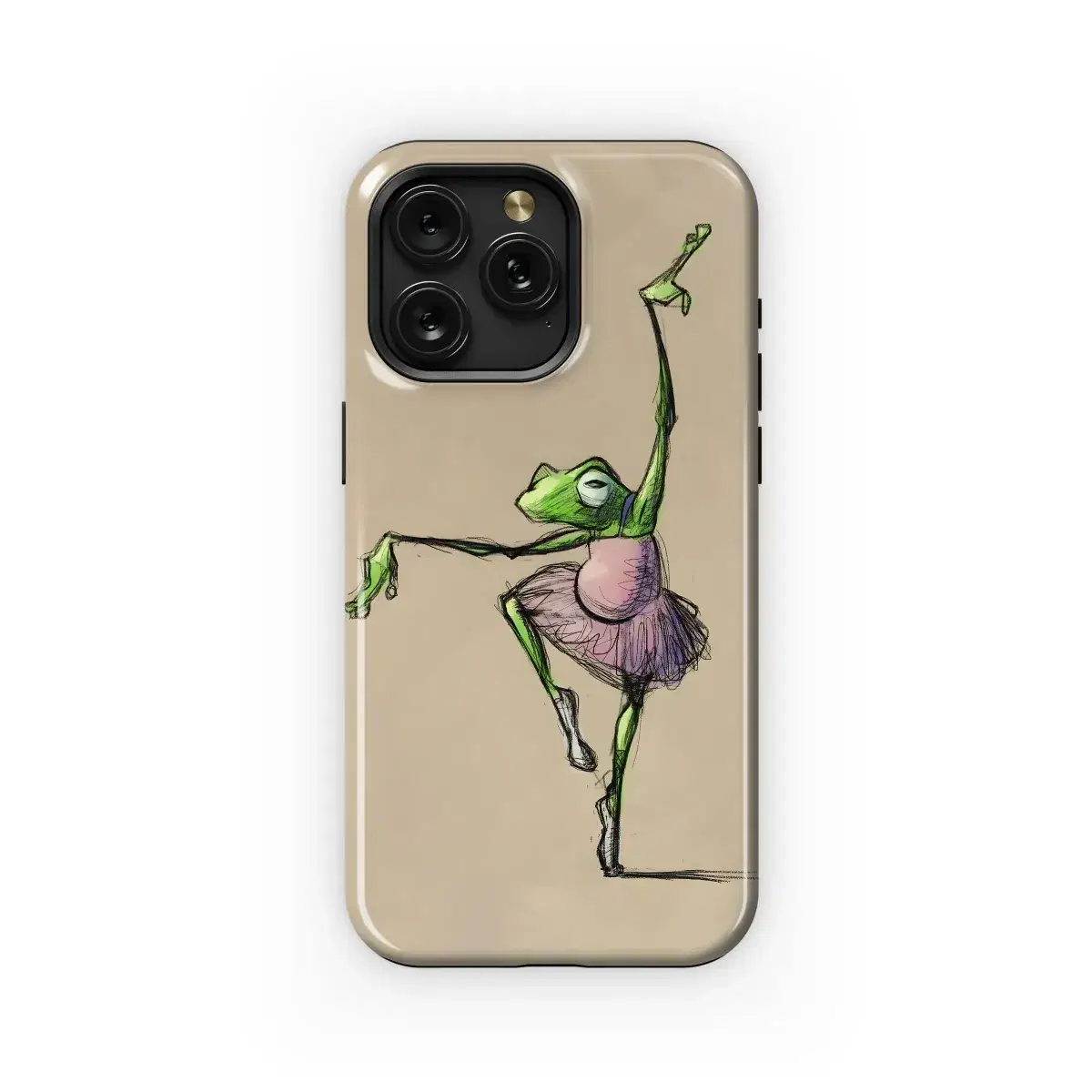 Ballerina Frog Design Phone Case iPhone Samsung Cover Pixel 4831 - Image 1
